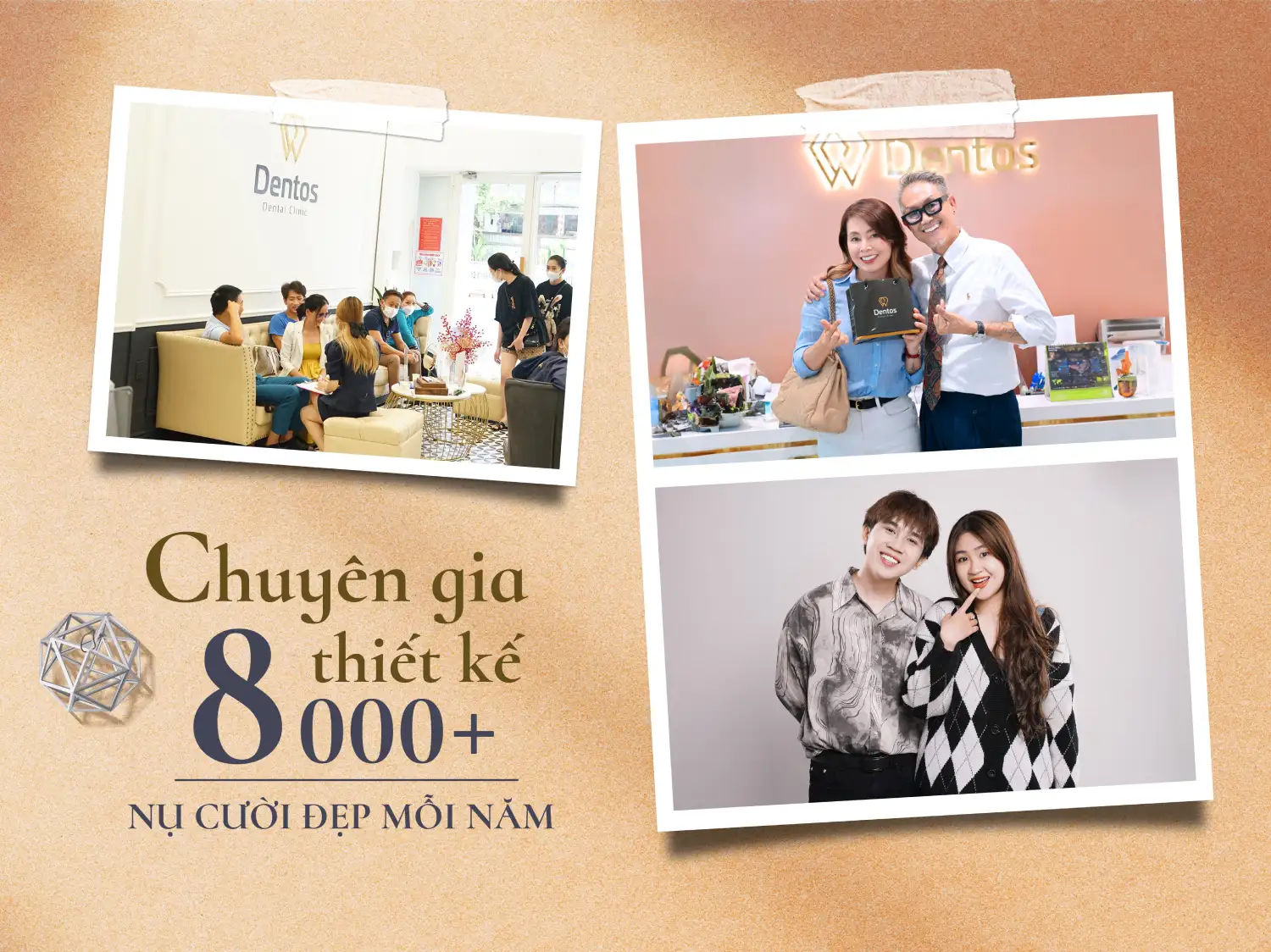 Nha khoa Dentos đã thành công kiến tạo hơn 8.000 nụ cười hoàn mỹ mỗi năm