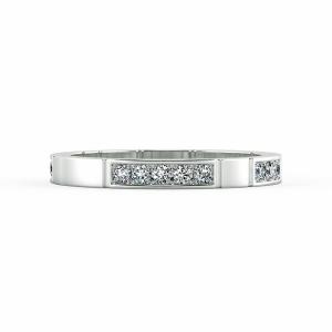 Nhẫn nữ vàng trắng kiểu Eternity NCF0134