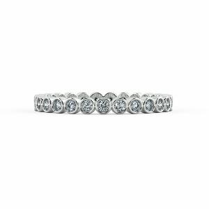 Nhẫn kim cương nữ Eternity hình tròn lấp lánh