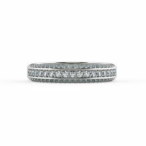 Mẫu nhẫn kim cương nữ Eternity sang trọng với khối kim cương phong phú