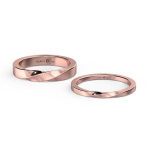 Cặp nhẫn cưới vàng 18K truyền thống