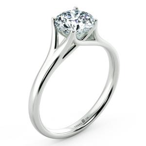 Nhẫn kim cương Solitaire hiện đại và cổ điển
