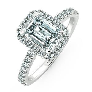 Nhẫn đính hôn Halo đai tấm NCH8202