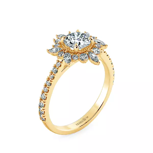 Nhẫn kim cương Fancy Marquise Halo NKC2509 4